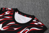 25-26 Man Utd Black red Tank top and shorts suit
