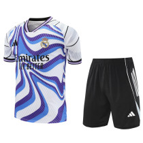 25-26 RMA White blue Training Short Suit