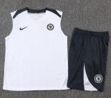 25-26 CHE White Tank top and shorts suit #D2573