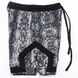 C2448 Jordan Black Casual Short Pants #蛇纹迷彩