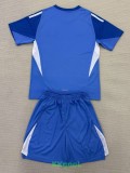 25-26 Man Utd Blue GoalKeeper Kids Soccer Jersey
