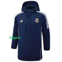 24-25 RMA Royal Blue Hooded Windbreaker Fabric Cotton Coat #G210(金标)