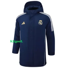 24-25 RMA Royal Blue Hooded Windbreaker Fabric Cotton Coat #G210(金标)