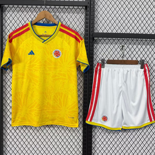 2026 Colombia Home Kids Soccer Jersey