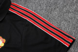 25-26  Man Utd Black Polo Tracksuit #C2518