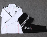 25-26 JUV White Half Pull Tracksuit #B2552(半拉链)