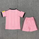 25-26 Newcastle Pink Goalkeeper Kids Soccer Jersey