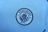 25-26 Man City Lake blue Polo Tracksuit