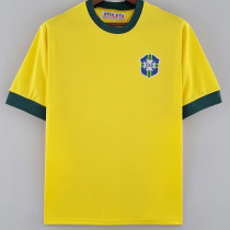 1970 Brazil  Home Retro Soccer Jersey