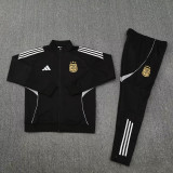 25-26 Argentina Black Jacket Tracksuit #三星