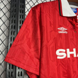 1992-1994 Man Utd Home Retro Soccer Jersey (胸前带绳)