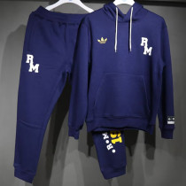 24-25 RMA Royal blue Hoodie Tracksuit (High Quality)(卫衣套装)