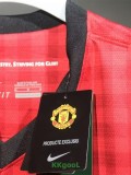 2012-2013 Man Utd Home Player Version 球员 Retro Soccer Jersey