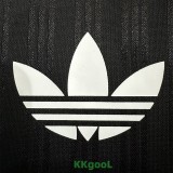 2025 AD Casual Black Fans Training shirts (三叶草)
