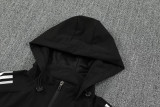 25-26 Argentina Black Hoodie Jacket Tracksuit