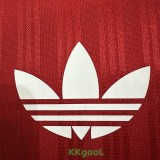 2025 AD Casual Red Fans Training shirts (三叶草)
