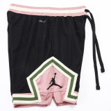 A2501 Jordan Black Pink Casual Short Pants #黑粉色