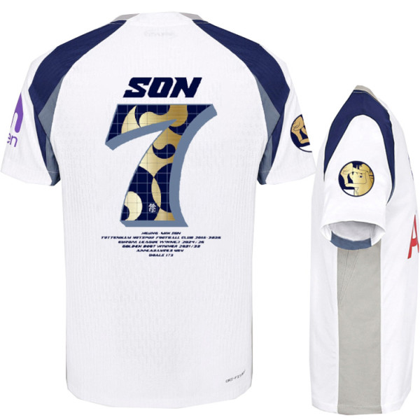 25-26 TOT Home Print Picture Son #7 Fans Soccer Jersey
