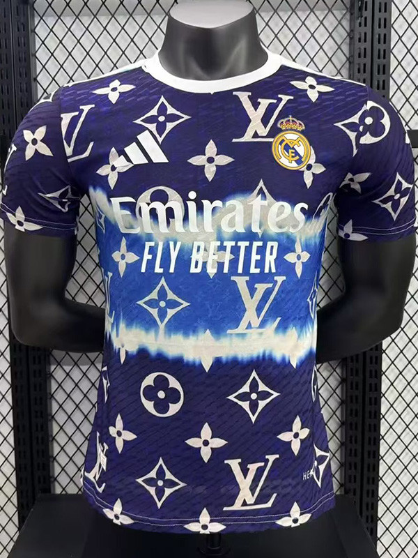 25-26 RMA Purple Blue Special Edition Player Version Training Shirts (L)