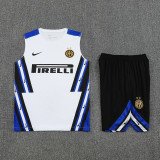25-26 INT White Tank top and shorts suit