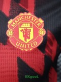 25-26 Man Utd Red Black Player Version Training shirts