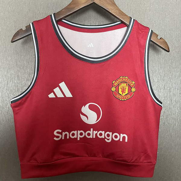 25-26 Man Utd Home Women Yoga Vest (女)