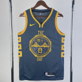 2023 WARRIORS XI #8 Grey Green Top Quality Hot Pressing NBA Jersey (V领)(定制款)