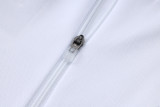 25-26 Man Utd White Kids Half Pull Tracksuit #E2553(童装)(半拉链)