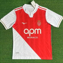 25-26 Monaco Home Fans Soccer Jersey