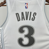 24-25 Dallas Mavericks DAVIS #3 White City Edition Top Quality Hot Pressing NBA Jersey