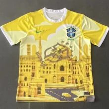 24-25 Brazil Special Edition Yellow Training Soccer Jersey (城市版)