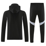 25-26 Argentina Black Hoodie Jacket Tracksuit