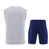 25-26 INT Light gray Tank top and shorts suit