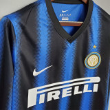 2010-2011 INT Home Long Sleeve Retro Soccer Jersey (长袖)