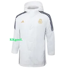 24-25 RMA White Hooded Windbreaker Fabric Cotton Coat #G208(金标)