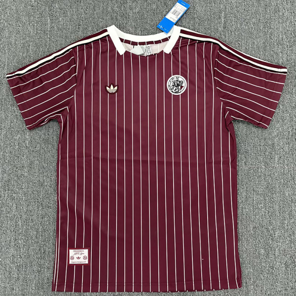 25-26 Ajax Casual Brown Red Fans Training shirts