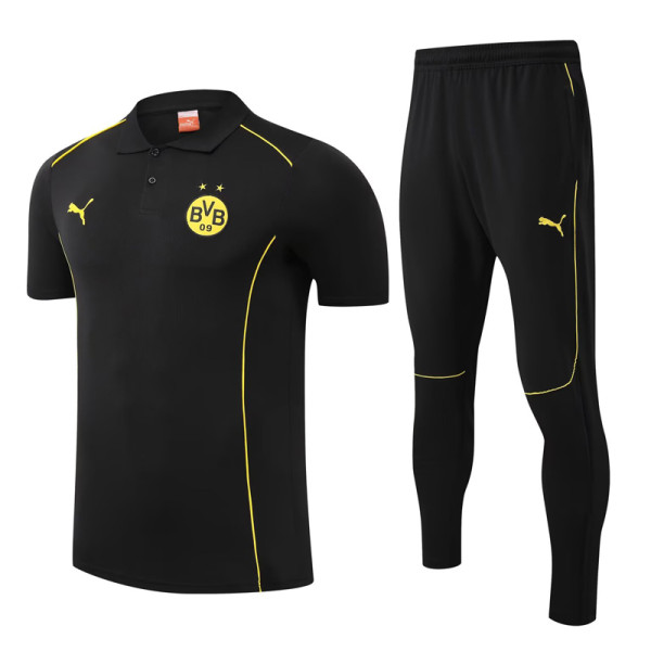 25-26 Dortmund Black Polo Tracksuit