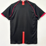 2007-2008 Man Utd Away Black Retro Soccer Jersey