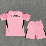 25-26 Benfica Pink Goalkeeper Kids Soccer Jersey