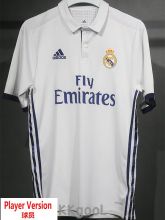 2016-2017 RMA Home Player Version 球员 Retro Soccer Jersey
