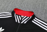 25-26 Man Utd Black Red Jacket Tracksuit #F14