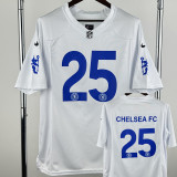 25-26 CHE #25 Casual Edition White NFL Jersey