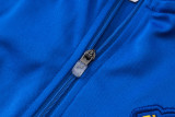 25-26 Man Utd Fancy blue Kids Half Pull Tracksuit #E25102(童装)(半拉链)