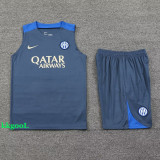 24-25 INT Dark gray Tank top and shorts suit