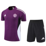 25-26 Man Utd Purple Training Short Suit