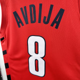 22-23 TRAIL BLAZERS AVDIJA #8 Red Top Quality Hot Pressing NBA Jersey (Trapeze Edition)飞人版