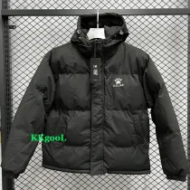 24-25 MF7 KELME Black Hooded Cotton Coat #棉衣
