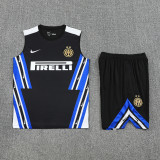 25-26 INT Black Tank top and shorts suit