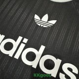 2025 AD Casual Black Fans Training shirts (三叶草)