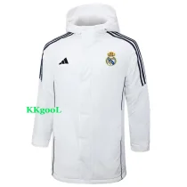 24-25 RMA White Hooded Windbreaker Fabric Cotton Coat #G209(彩标)